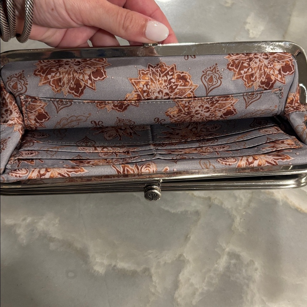 Navy and silver Hobo Lauren wallet/clutch - Picture 5 of 5
